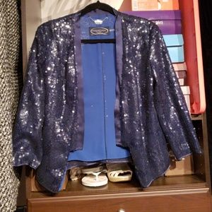 Silk Sequin blazer jacket